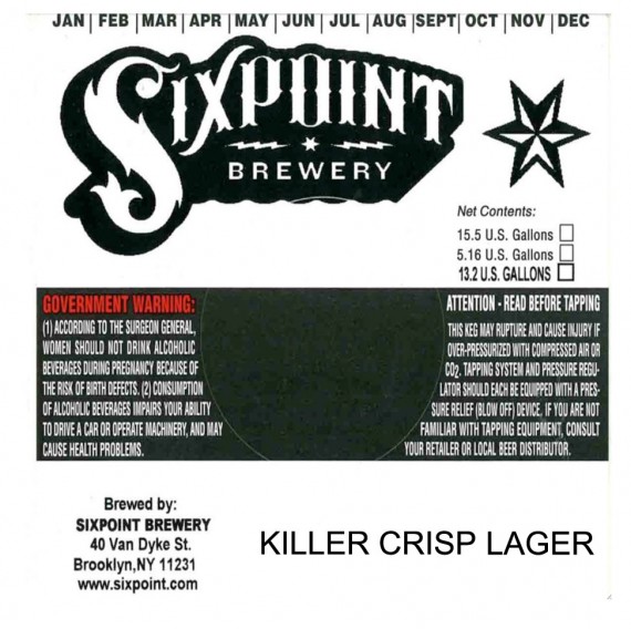 Sixpoint Killer Crisp Lager