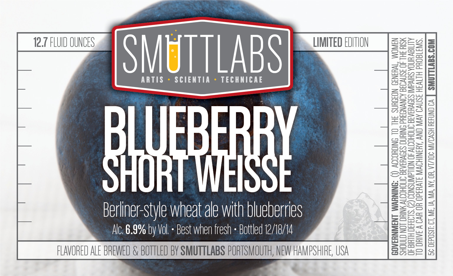 Smuttlabs Blueberry Short Weisse
