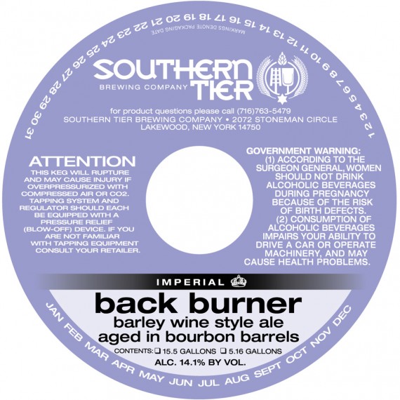 Southern Tier Bourbon Barrel Back Burner