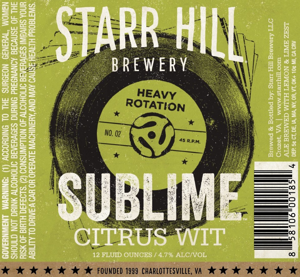 Starr Hill Sublime Citrus Wit