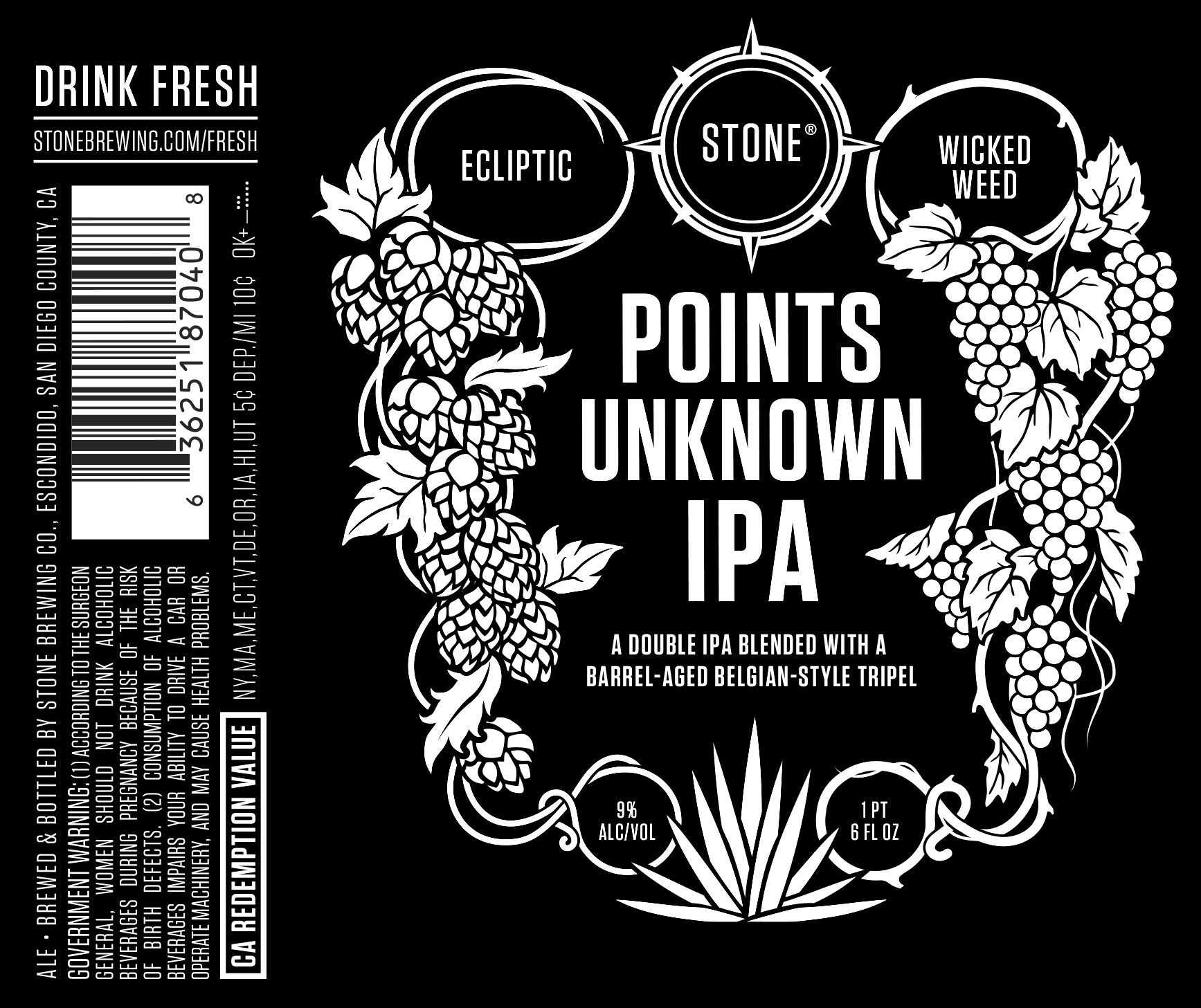 Stone Points Unknown IPA