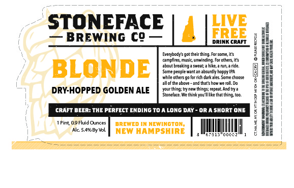 Stoneface Blonde Ale