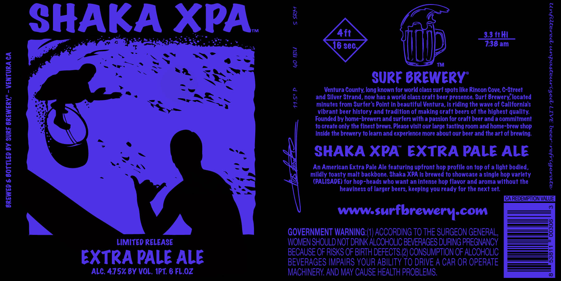 Surf Brewery Shaka XPA