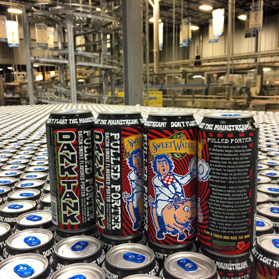 SweetWater Pulled Porter cans