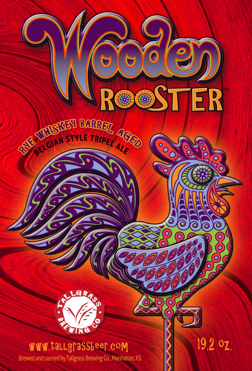 Tallgrass Wooden Rooster