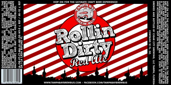 Tampa Bay Brew Bus Rollin Dirty Red Ale