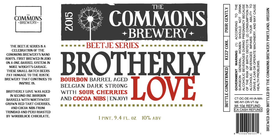 The Commons Brewery Brotherly Love 2015