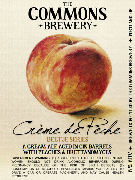 The Commons Brewery Creme de Peche