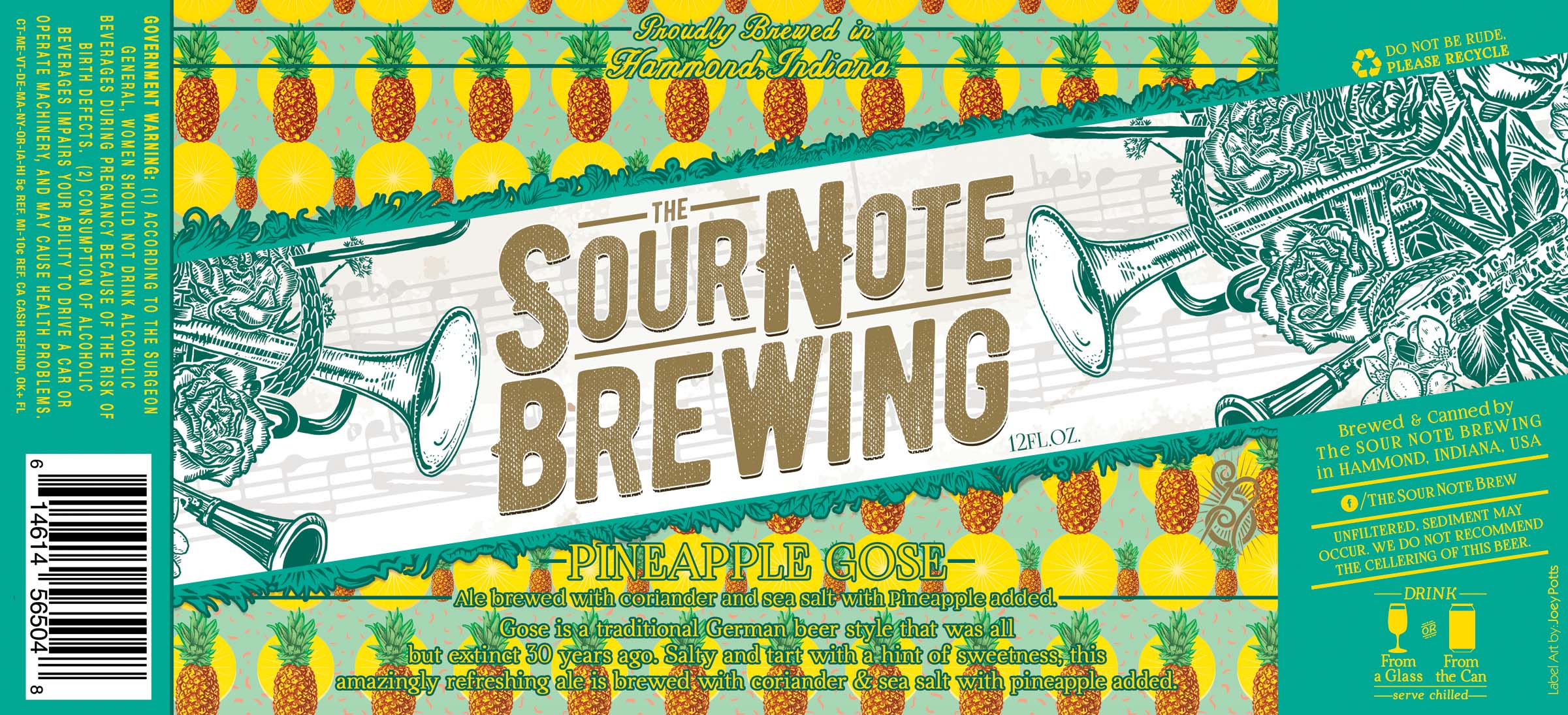 The Sour Note Brewing Pineapple Gose Beer Street Journal