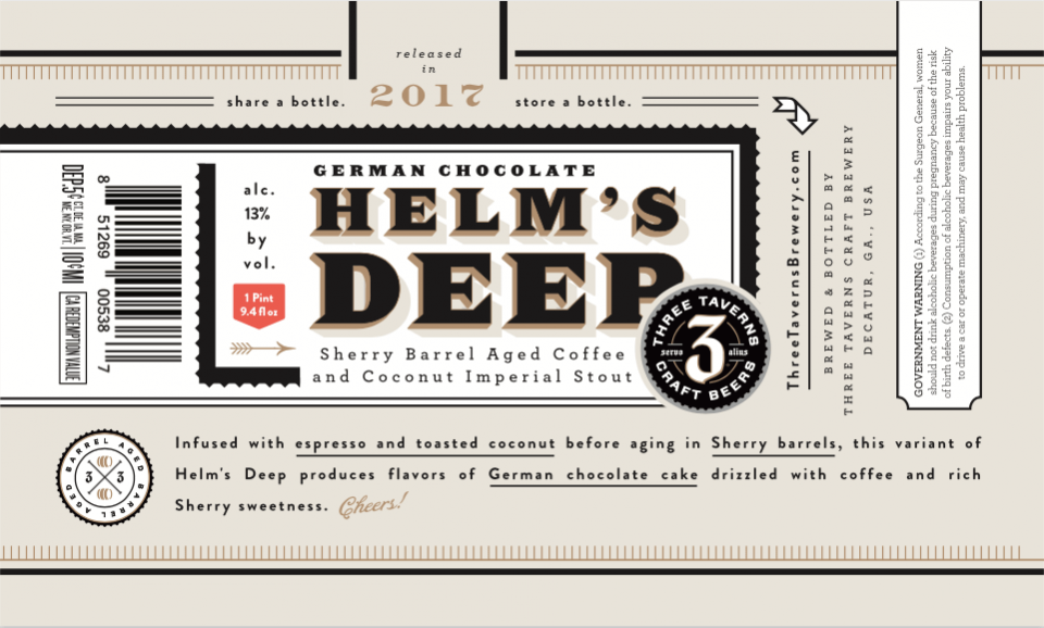Three Taverns German Chocolate Helm's Deep