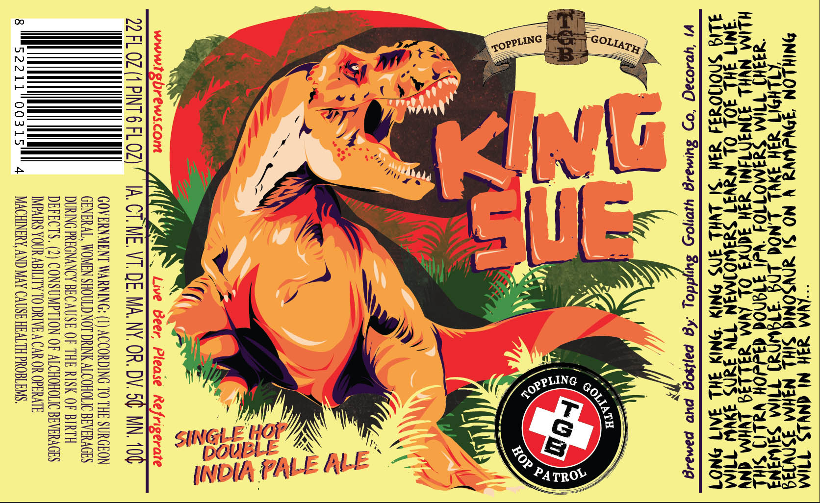 Toppling Goliath Brewing King Sue