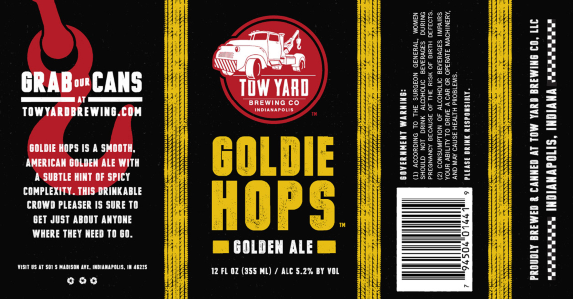 Tow Yard Brewing Goldie Hops Golden Ale
