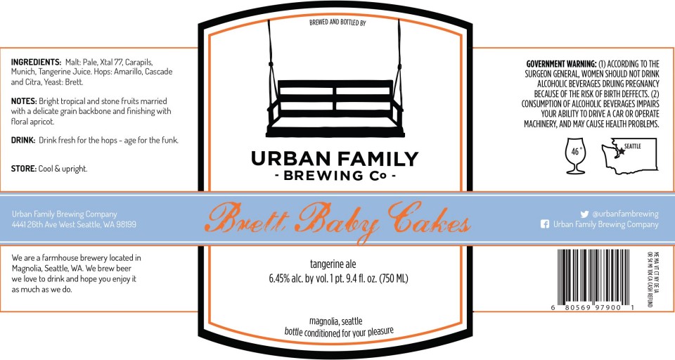 Urban Family Brewing Baby Brett Cakes