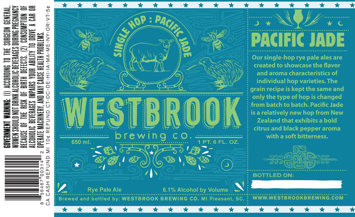 Westbrook Brewing Single Hop Pacific Jade