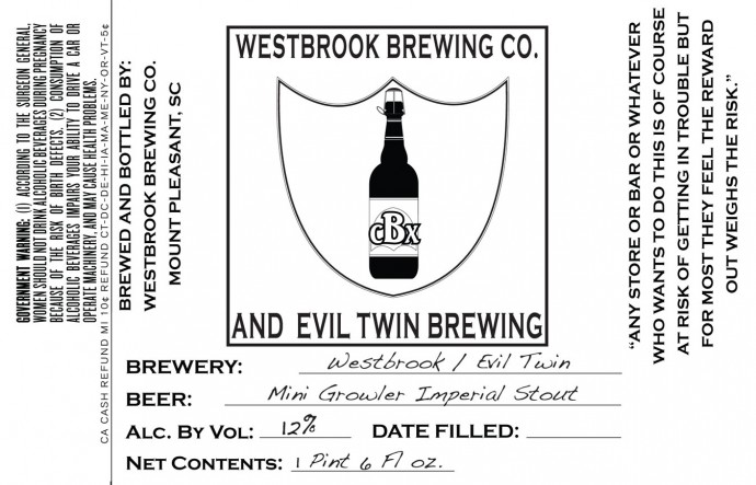 Westbrook Evil Twin Mini Imperial Stout