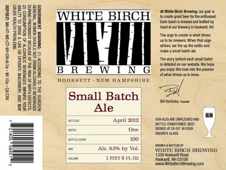 White Birch Small Batch Ale