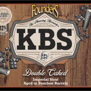 Founders KBS Double Oaked, aged in twice in bourbon barrels