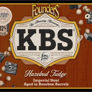 Founders KBS Hazelnut Fudge, brewed with hazelnuts and fudge