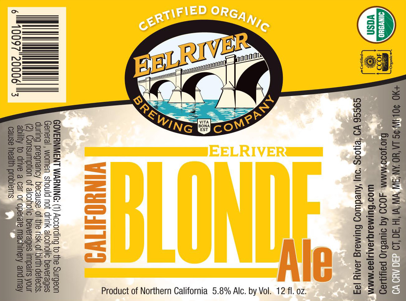 Eel River Blonde Ale